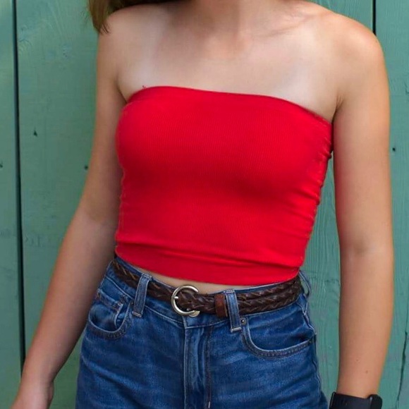 Red tube top from Urban Outfitters - Picture 2 of 2